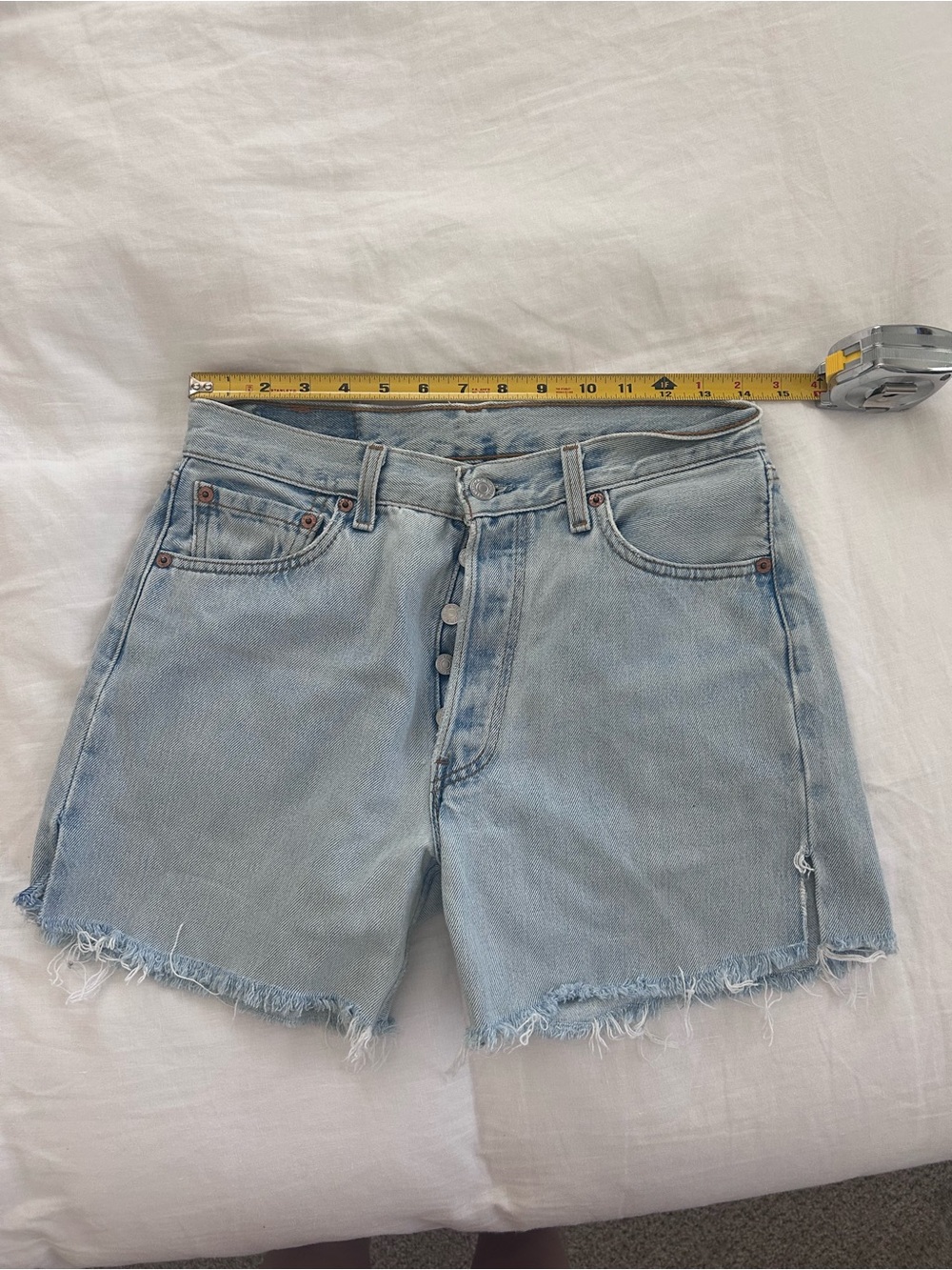 Vintage Levi’s Light Wash Denim Cutoff Shorts - Casual Women’s Shorts